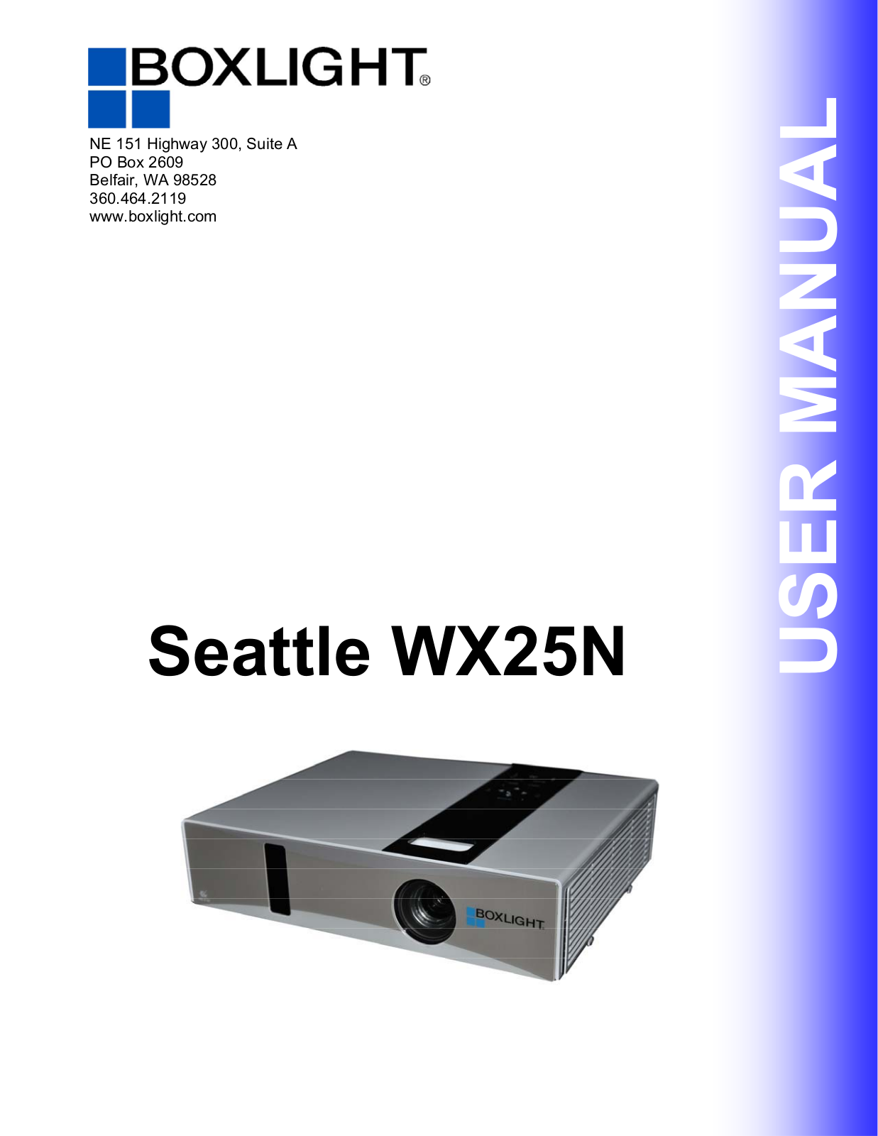 Boxlight WX25N User Manual