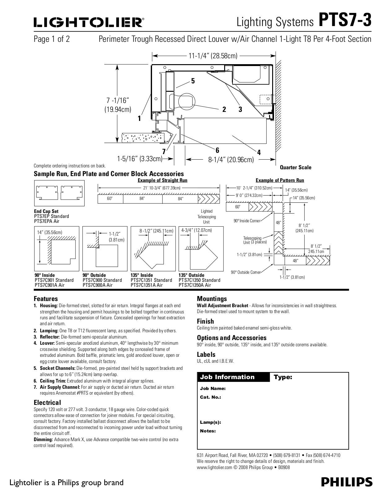 Lightolier PTS7-3 User Manual