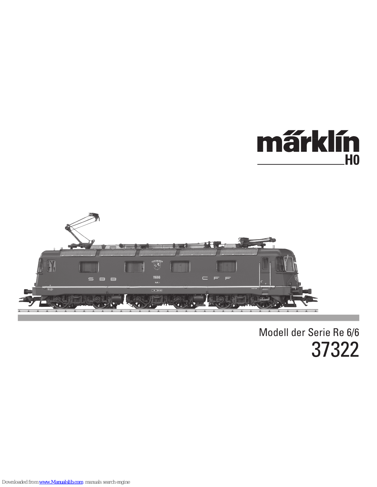 marklin 37322, 37324 User Manual