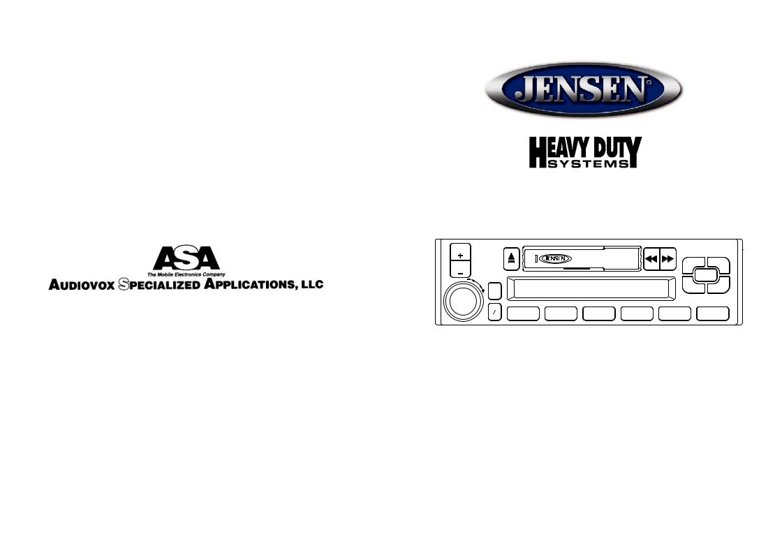 Jensen JHD2000 User Manual