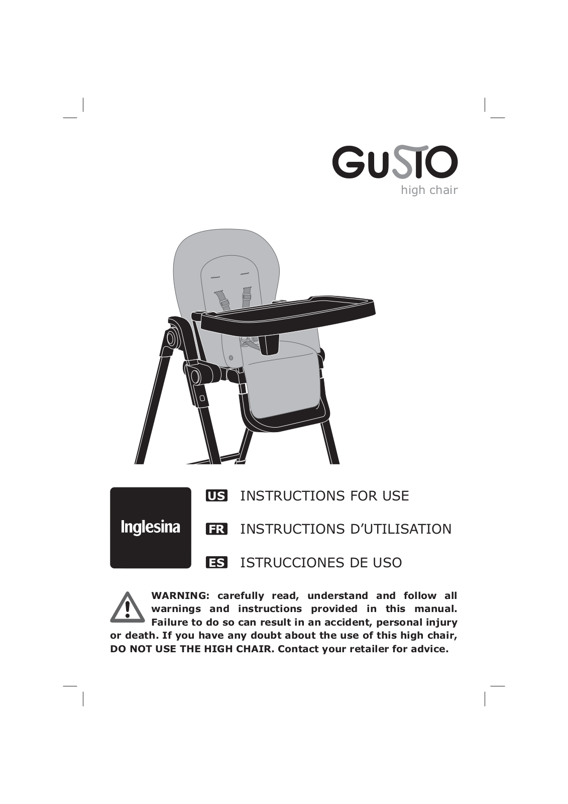 GUSIO Inglesina Instruction Manual