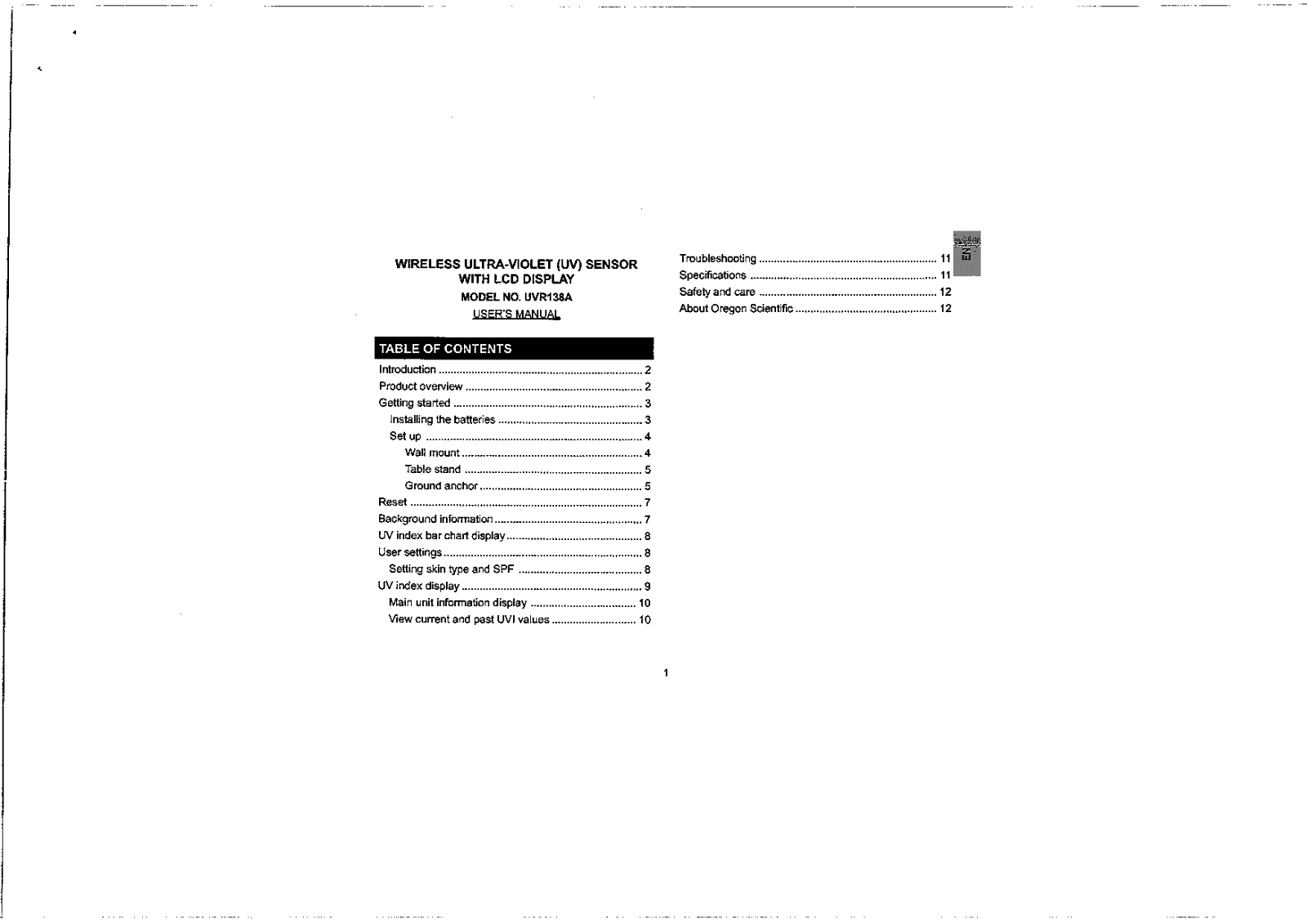 IDT Technology UVR138A 01 User Manual