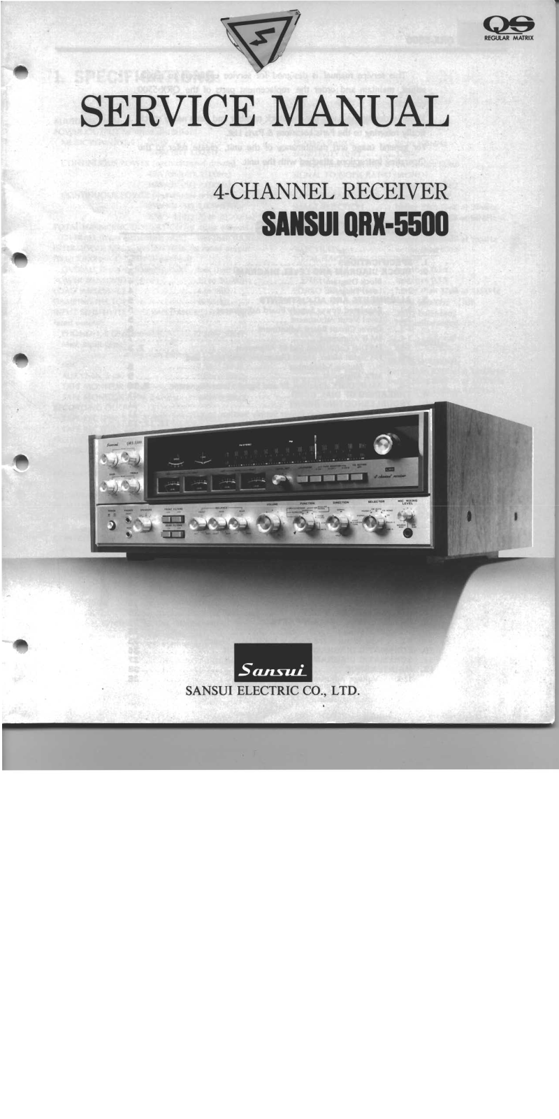 Sansui QRX-5500 Service Manual