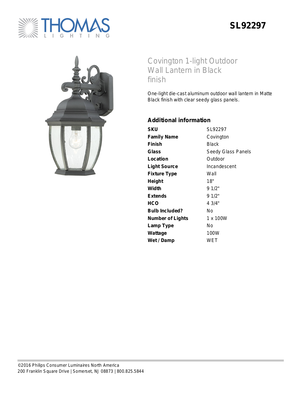 Thomas Lighting SL92297 User Manual - ManualMachine.com