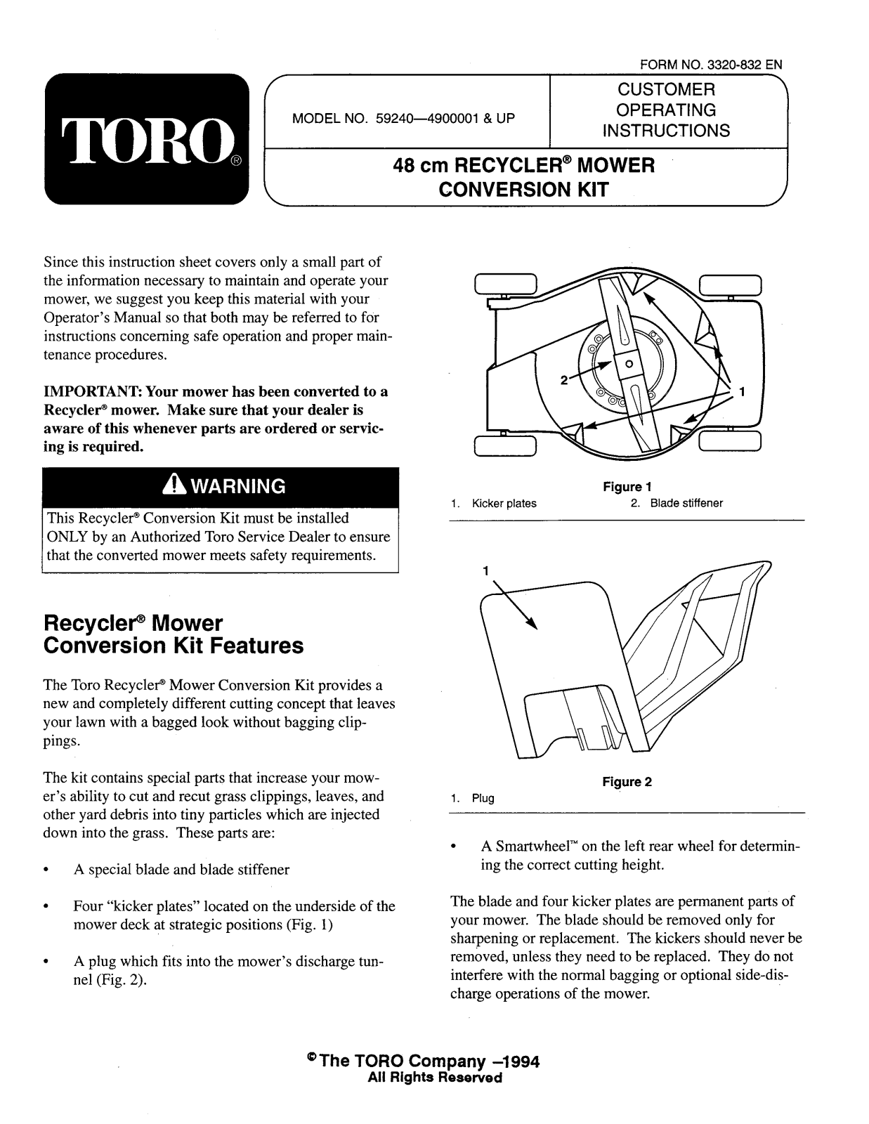 Toro 59240 Operator's Manual