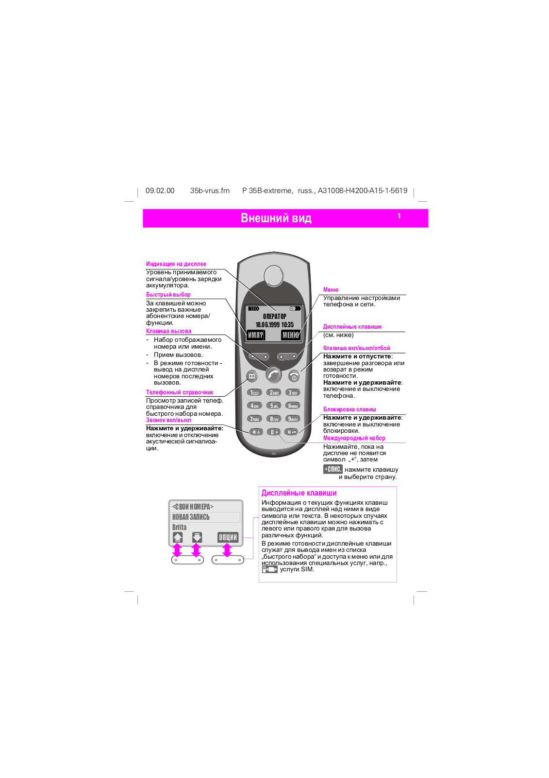 SIEMENS M35 User Manual