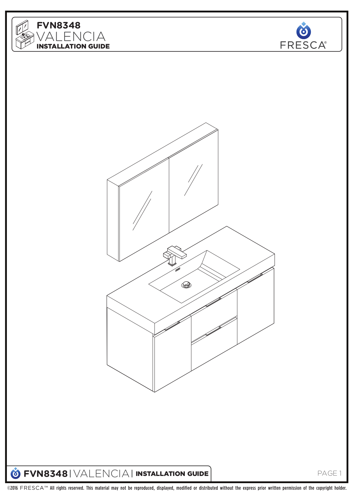 Fresca FBH2311 Installation & Assembly - ManualMachine.com
