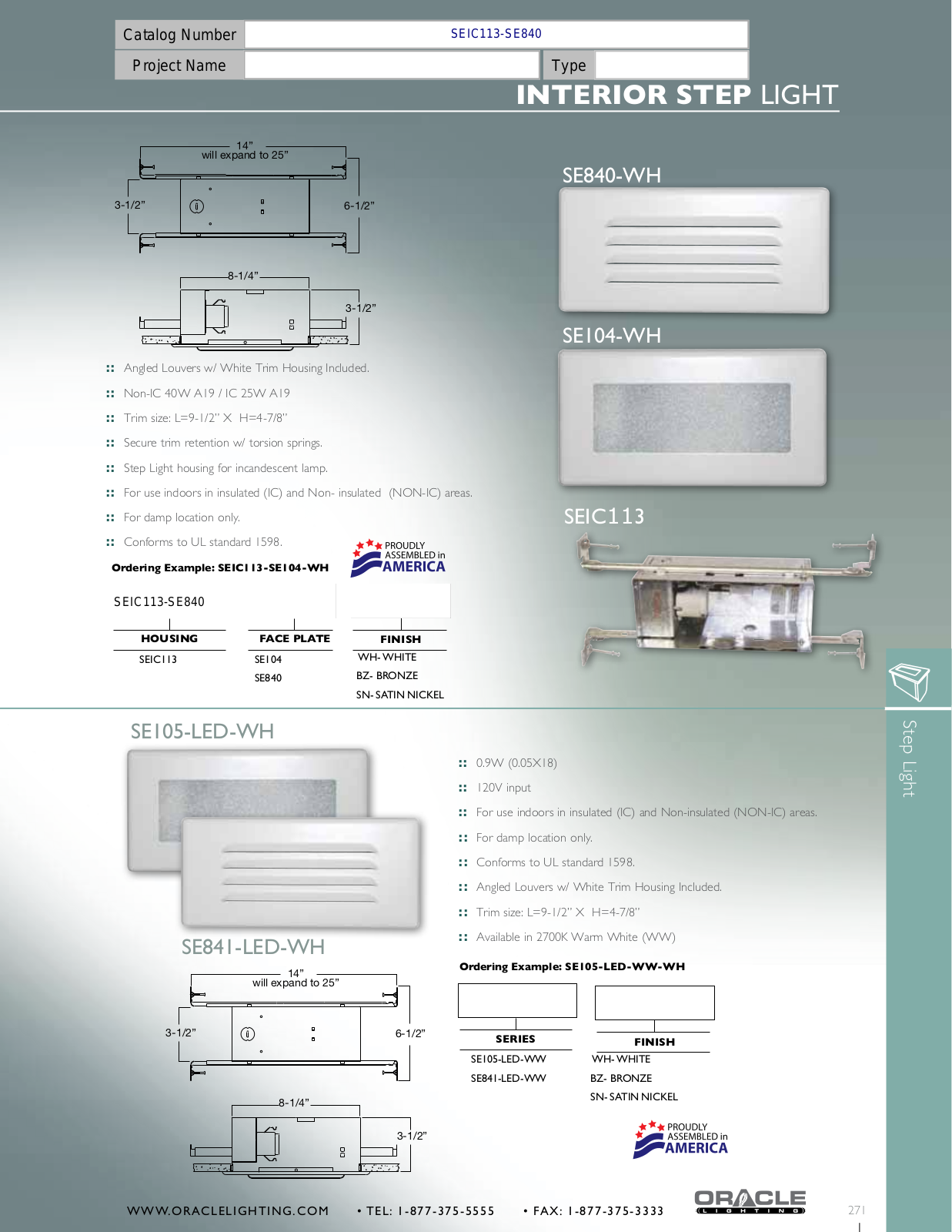 Oracle SE840 User Manual