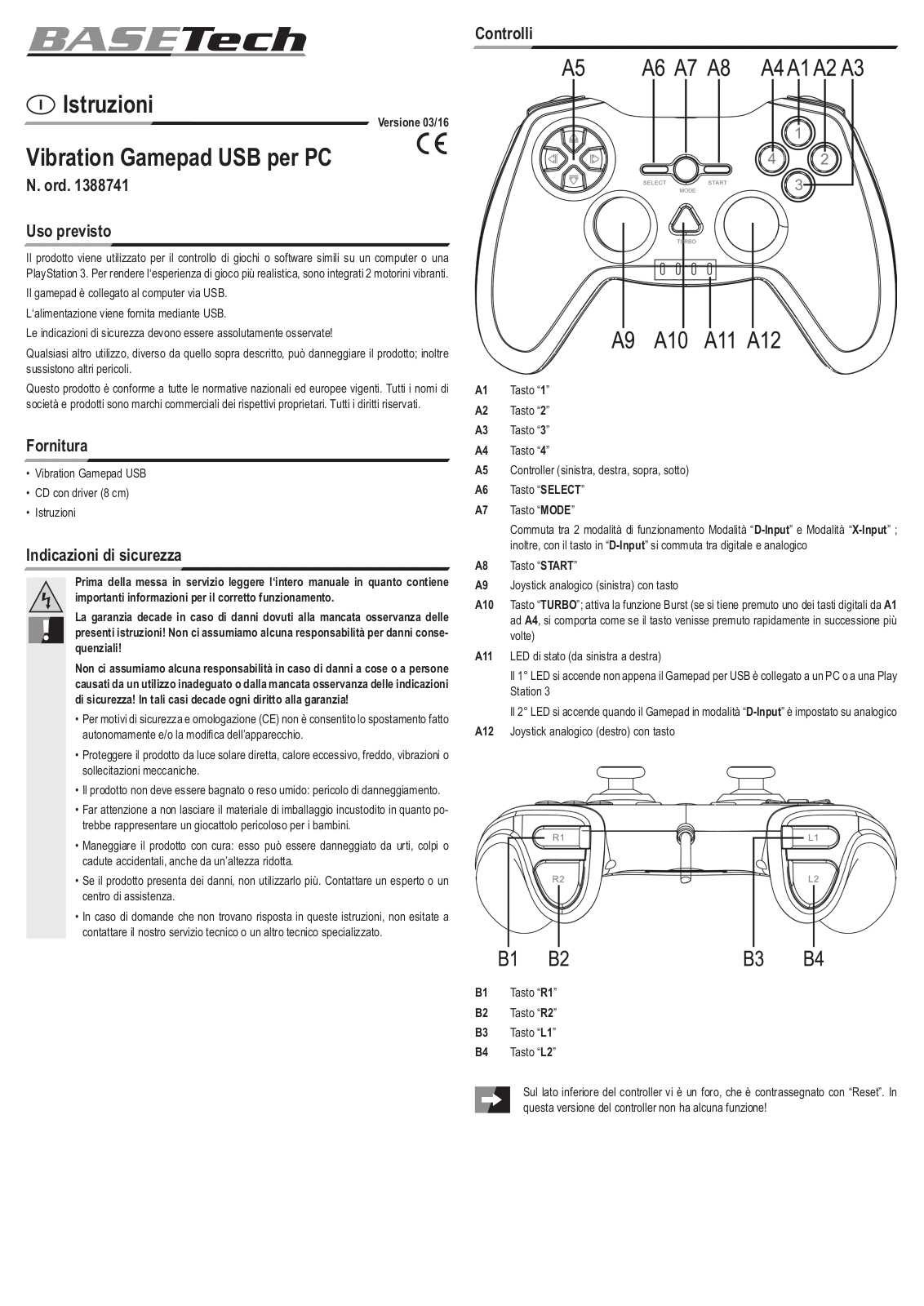 Basetech 1388741 User guide