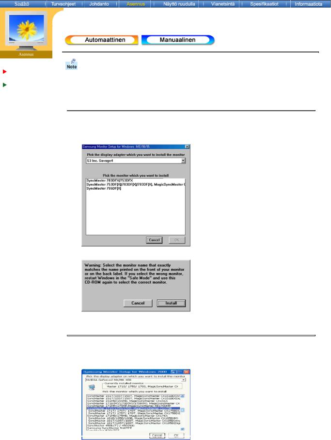 Samsung SYNCMASTER 52V, SYNCMASTER 72V User Manual