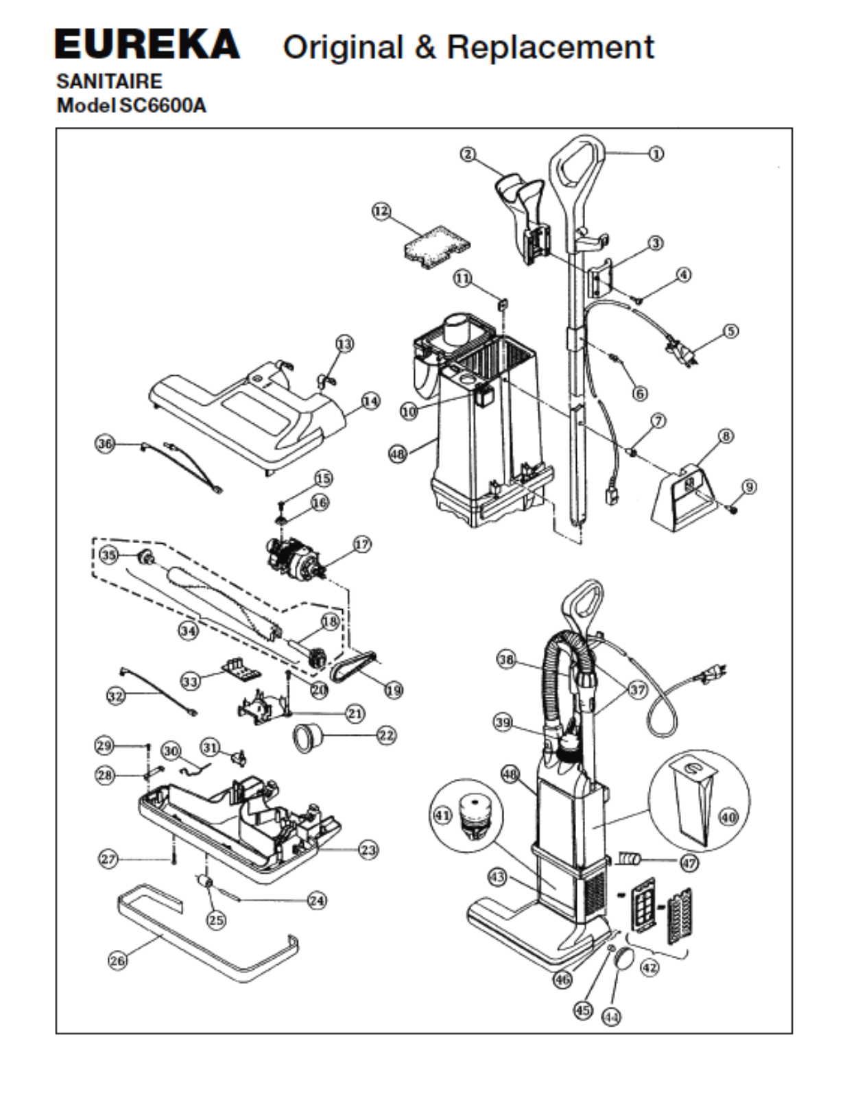 Sanitaire Sc6600a Owner's Manual