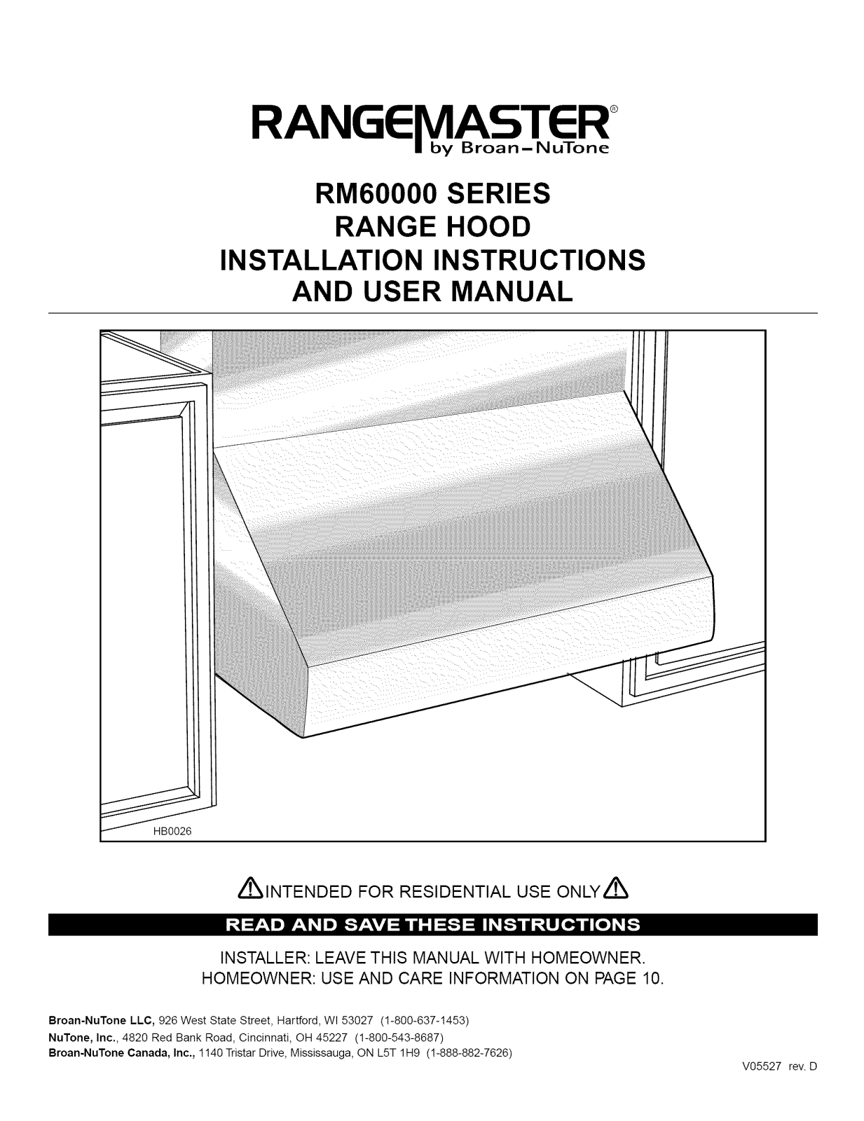 Broan RM604804, RM606004, RM60000, 23351483, 23351603 Installation Guide - ManualMachine.com