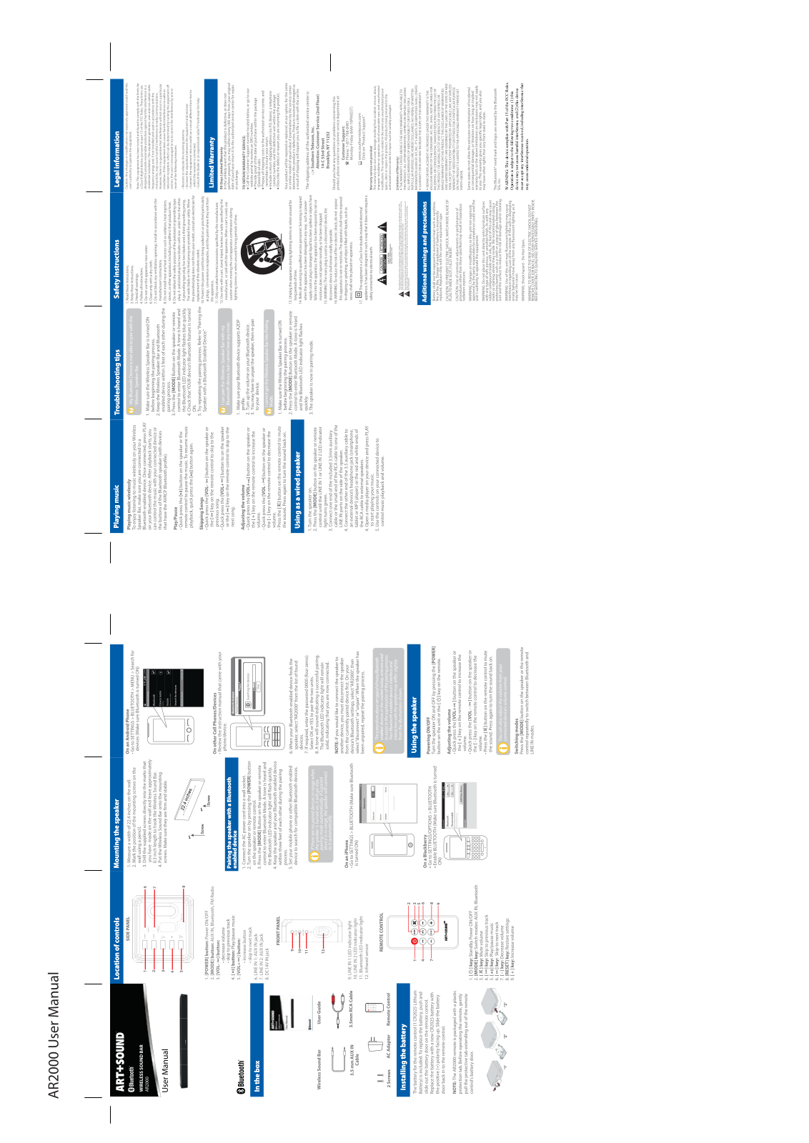 CHINA ELECTRONICS AR2000 User Manual