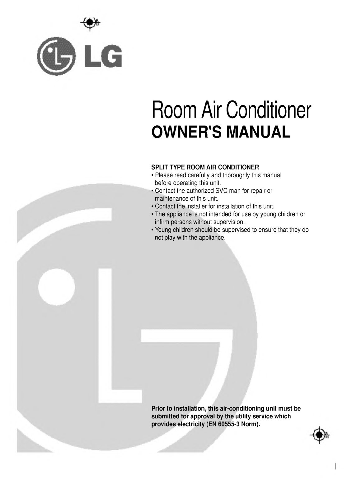 LG LS-SI260CL, LS-S0860CL User Manual