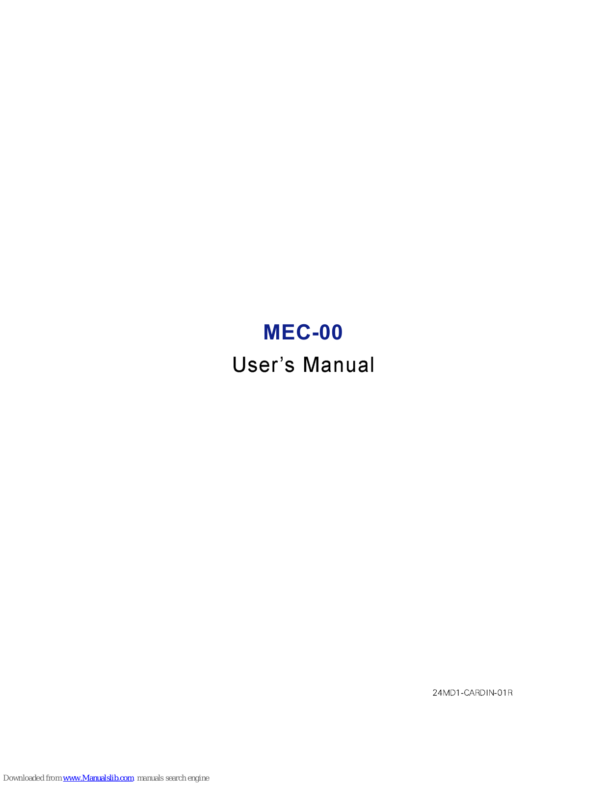 Gigabyte MEC-00 User Manual - ManualMachine.com