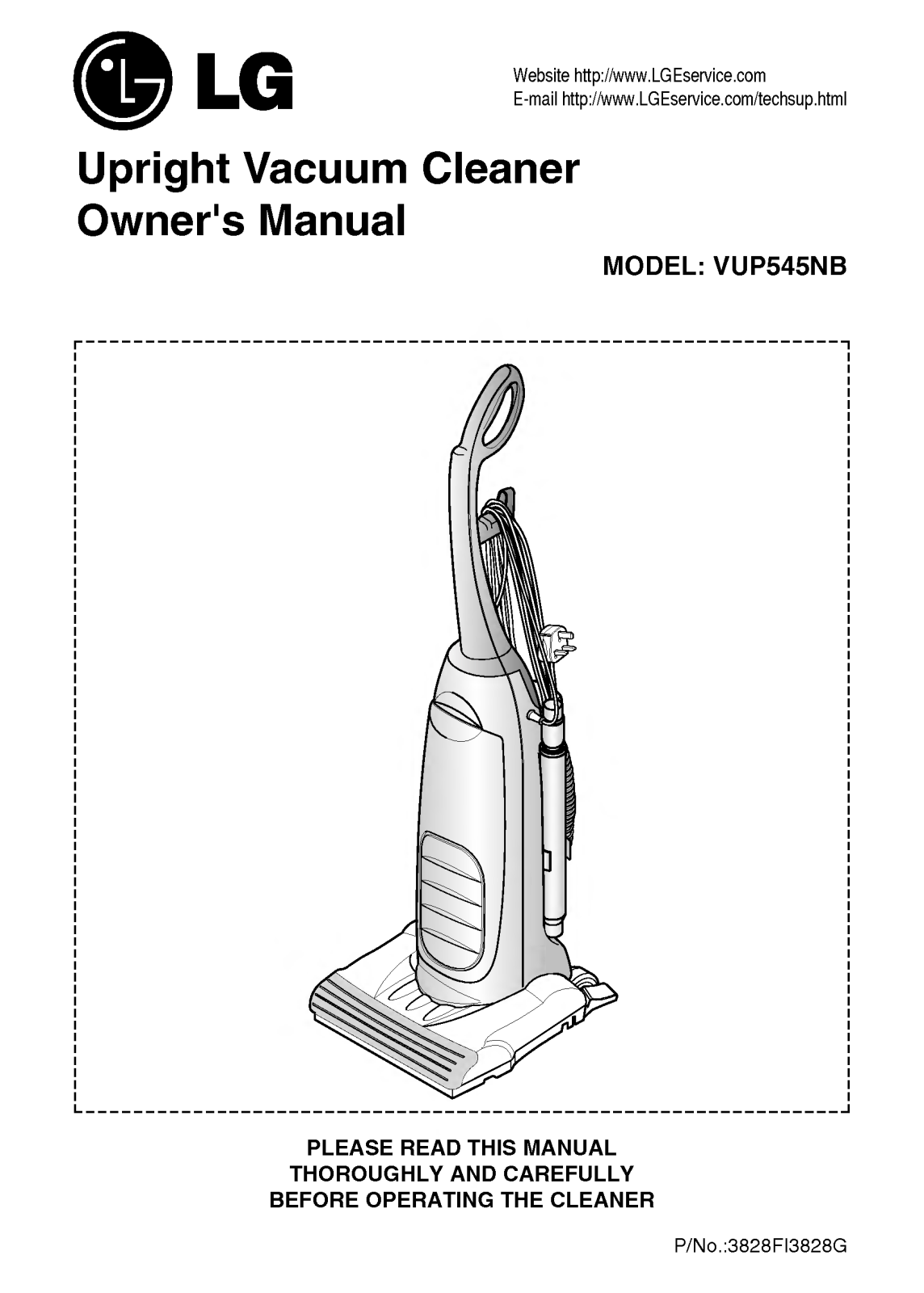 LG VUP545NB, VUP555NB User Manual