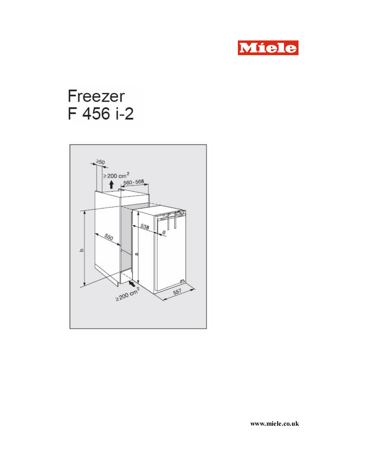 Miele K 456 I-2 User Manual