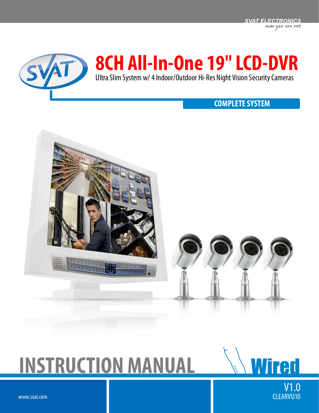 SVAT Electronics CLEARVU10 User Manual