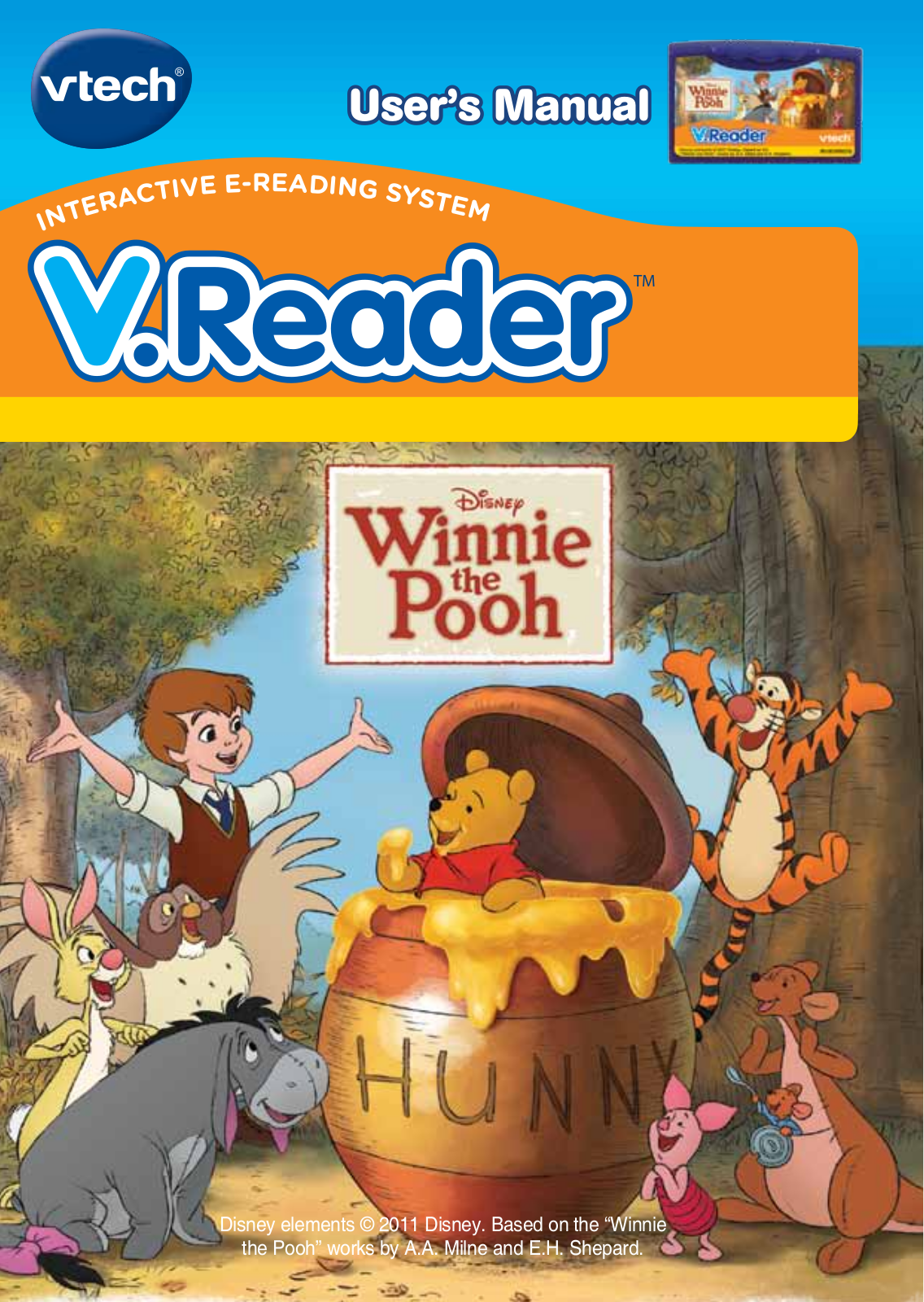 VTech V.Reader Cartridge- Winnie the Pooh Owner's Manual