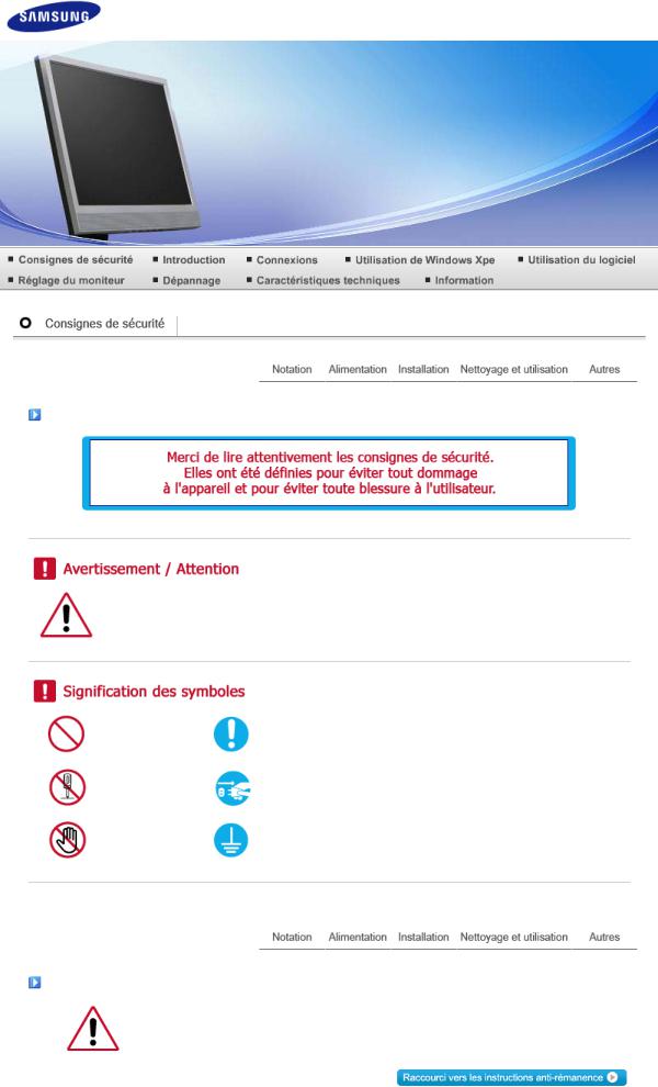 Samsung SYNCMASTER 720XT User Manual