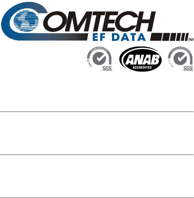 Comtech EF Data CDM-570A User Manual