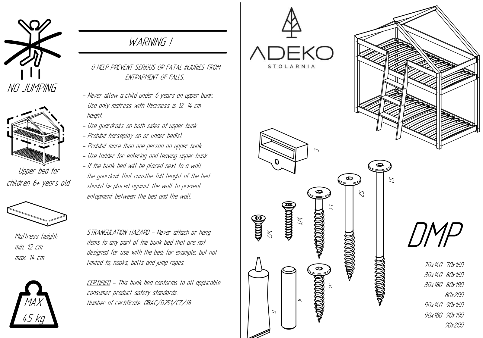 Adeko DMP Assembly Manual - ManualMachine.com
