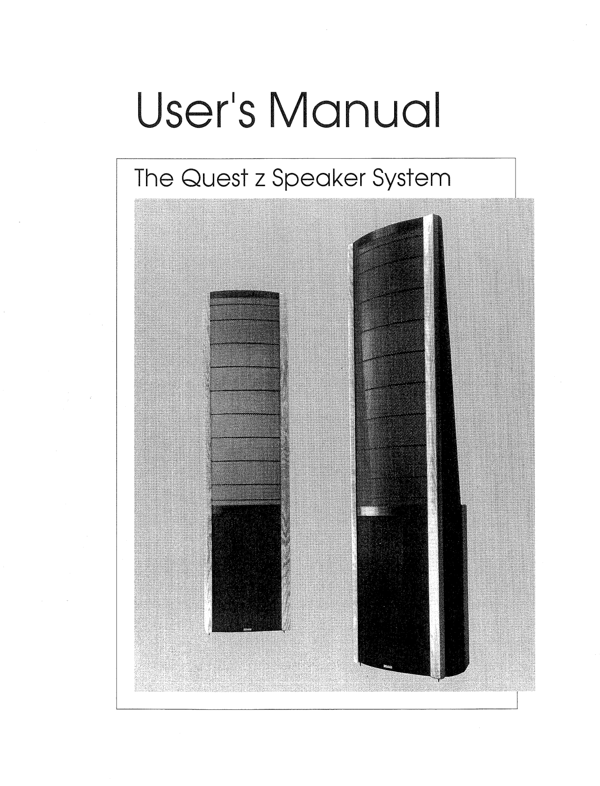 MartinLogan Quest z User Manual