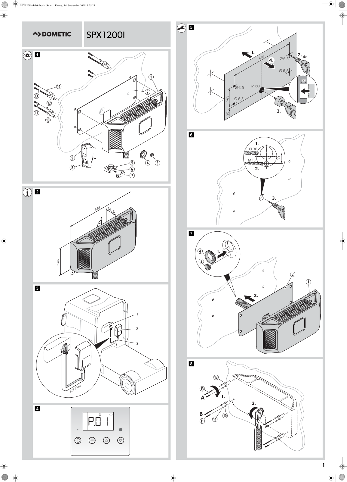 Dometic SPX1200I User Manual