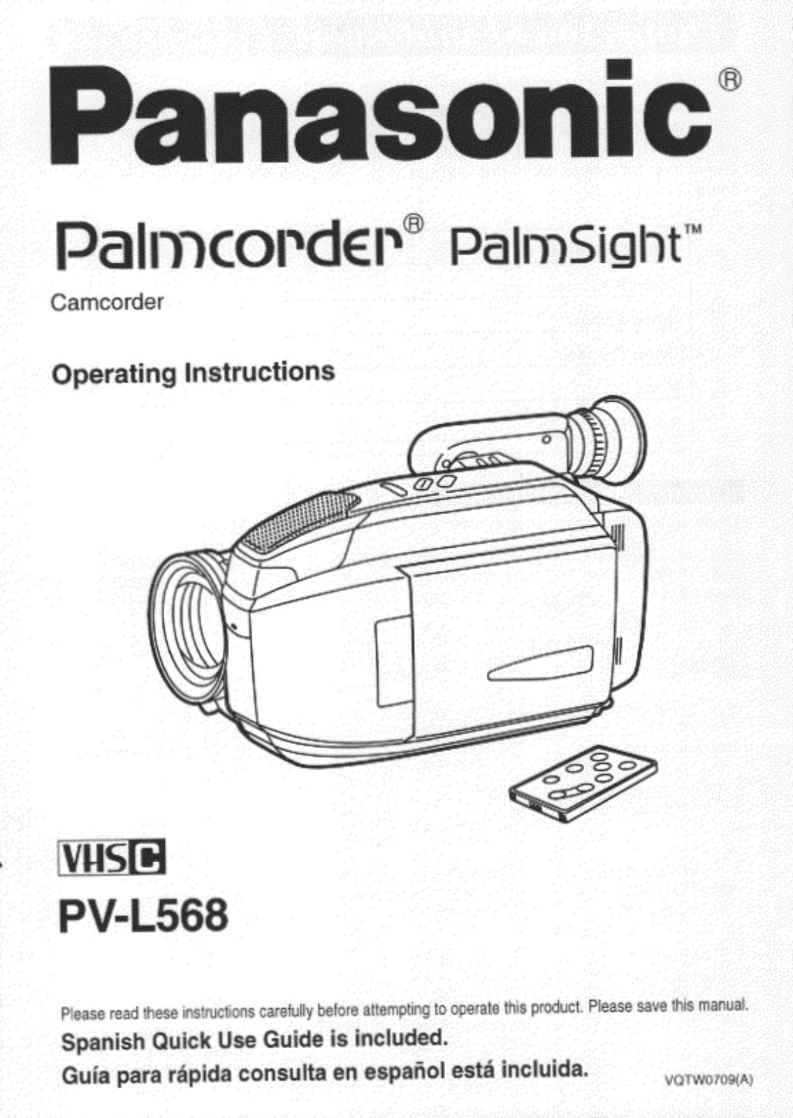 Panasonic PV-L568D, PV-L568 User Manual