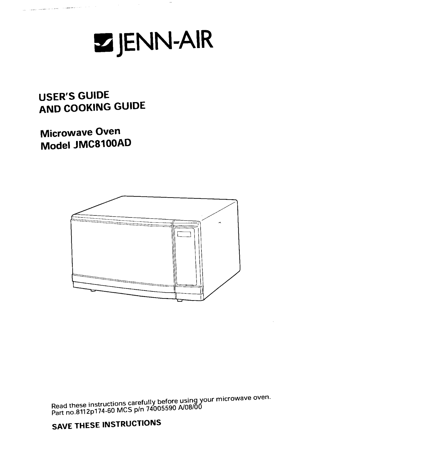 JENN-AIR JMC8100ADB, JMC8100ADQ, JMC8100ADS, JMC8100ADW Owner's Manual