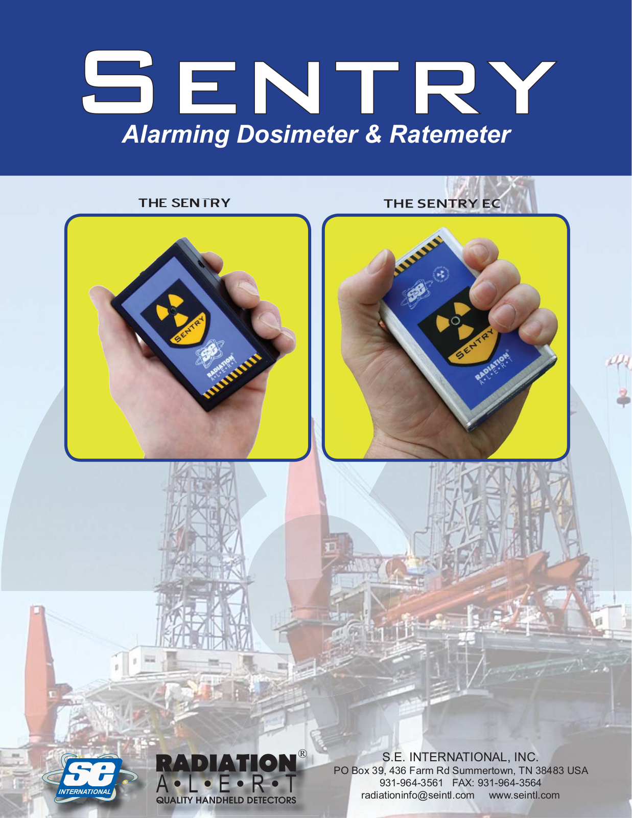 Radiation Alert Sentry EC, Sentry Instruction Manual