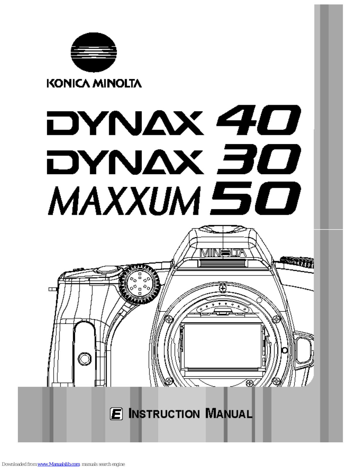 Konica Minolta DYNAX 30 - PART 2, DYNAX 40 - PART 2, MAXXUM 50 - PART 2, Dynax 40, Dynax 30 User Manual