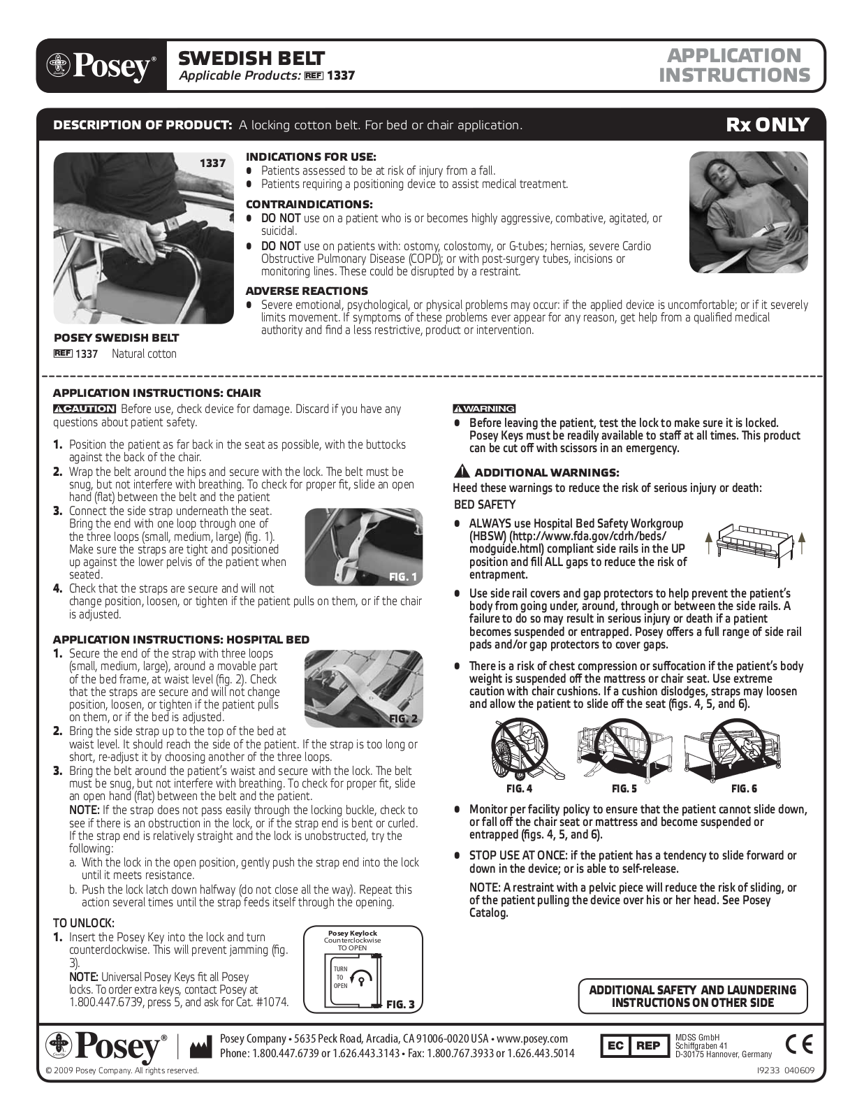 Posey Swedish Belt User Manual