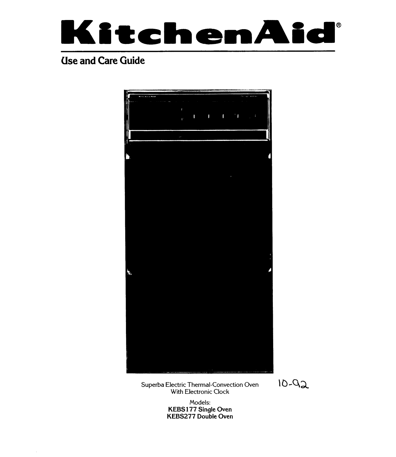 KitchenAid KEBS177, KEBS277 Owner's Manual