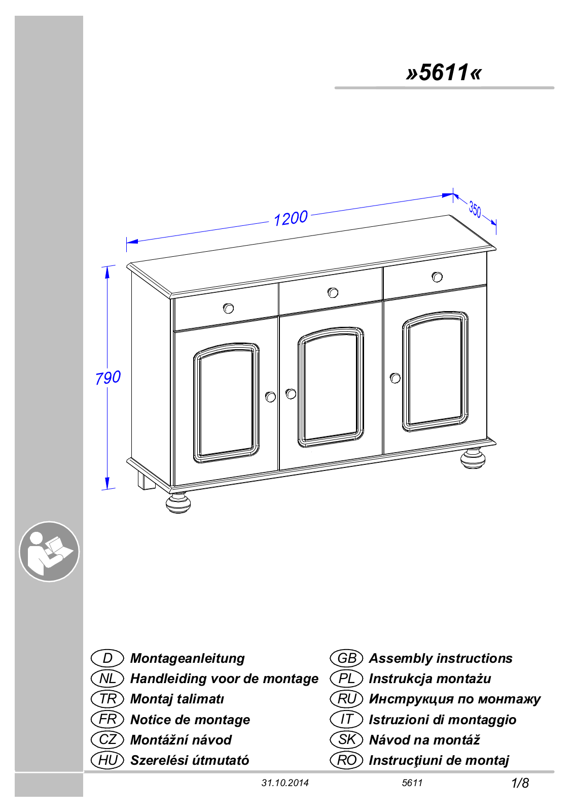 Home affaire Breagne Assembly instructions