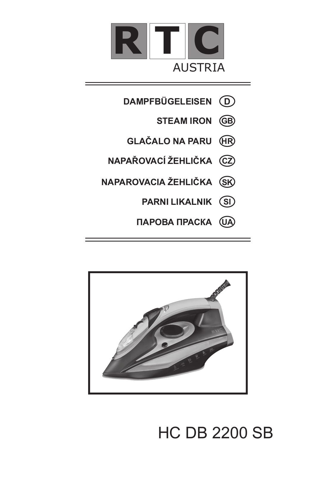 RTC HC DB 2200 SB User Manual