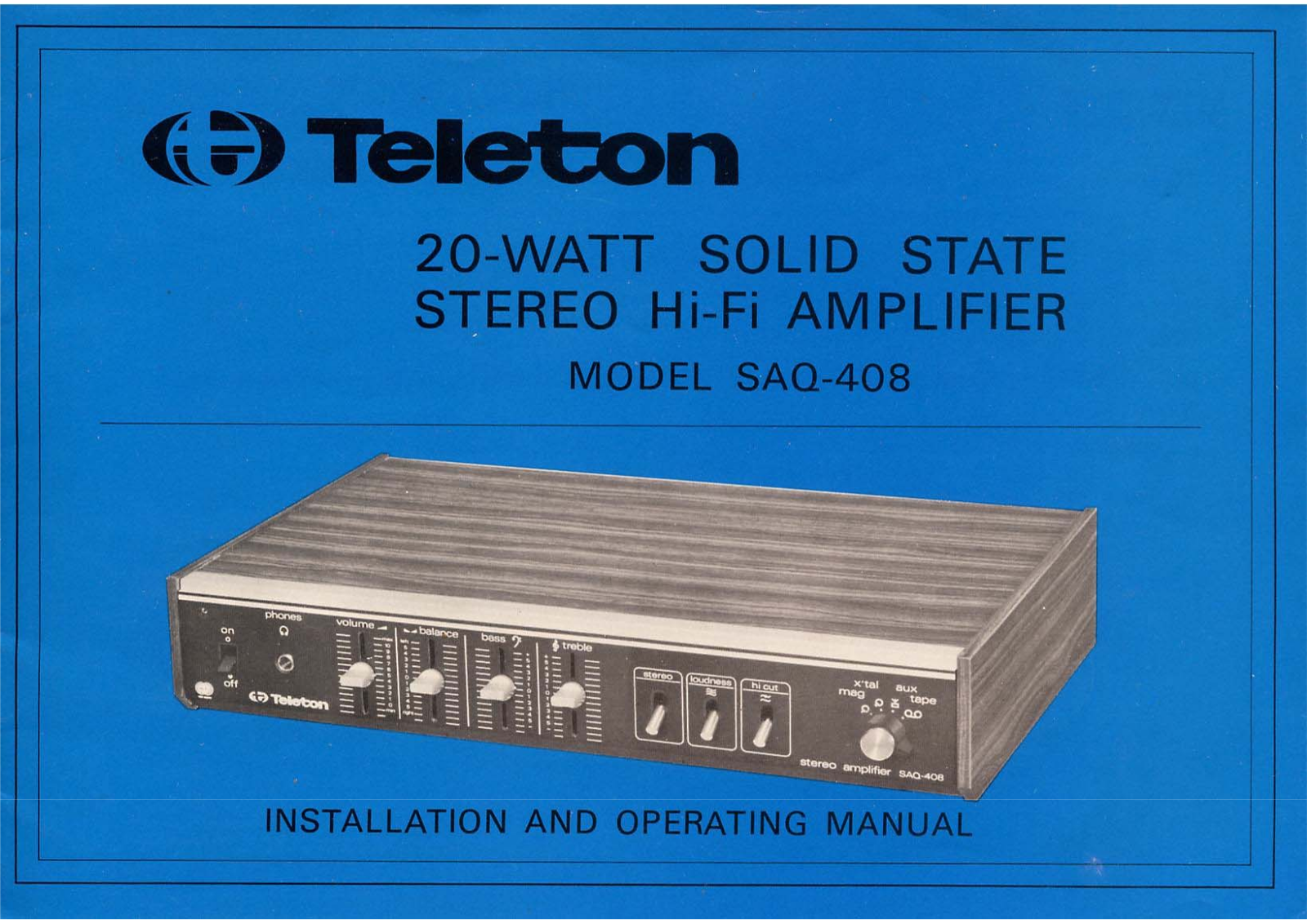 Teleton SAQ-408 Owners Manual