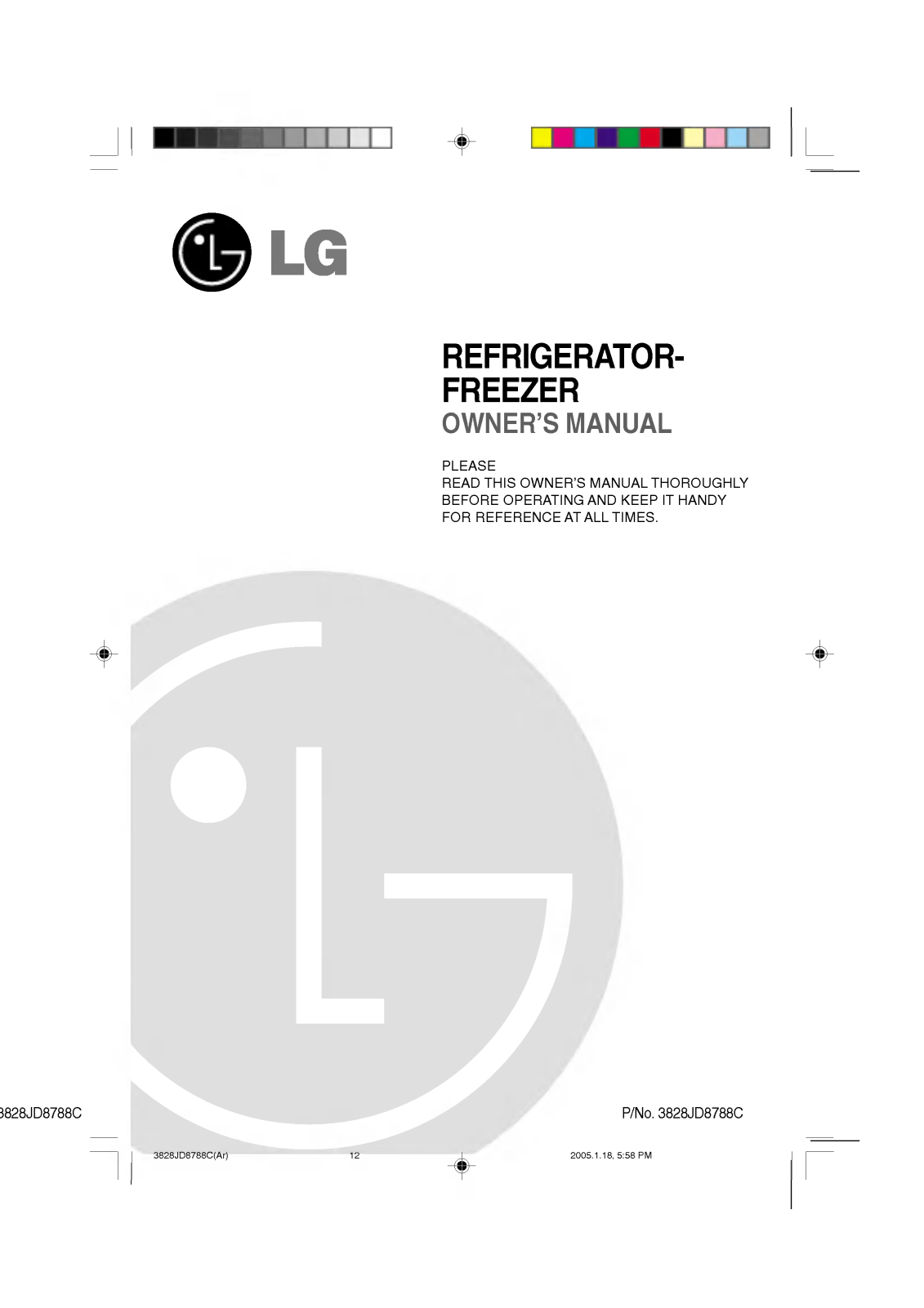 LG GR-522Q Owner’s Manual