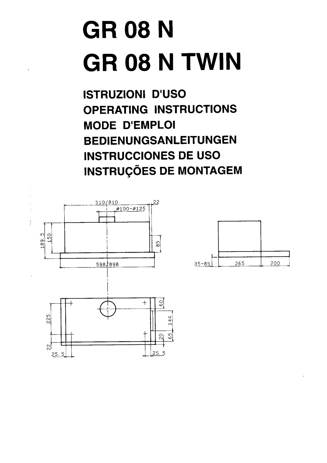 Zanussi ZT630T, ZTW630T User Manual