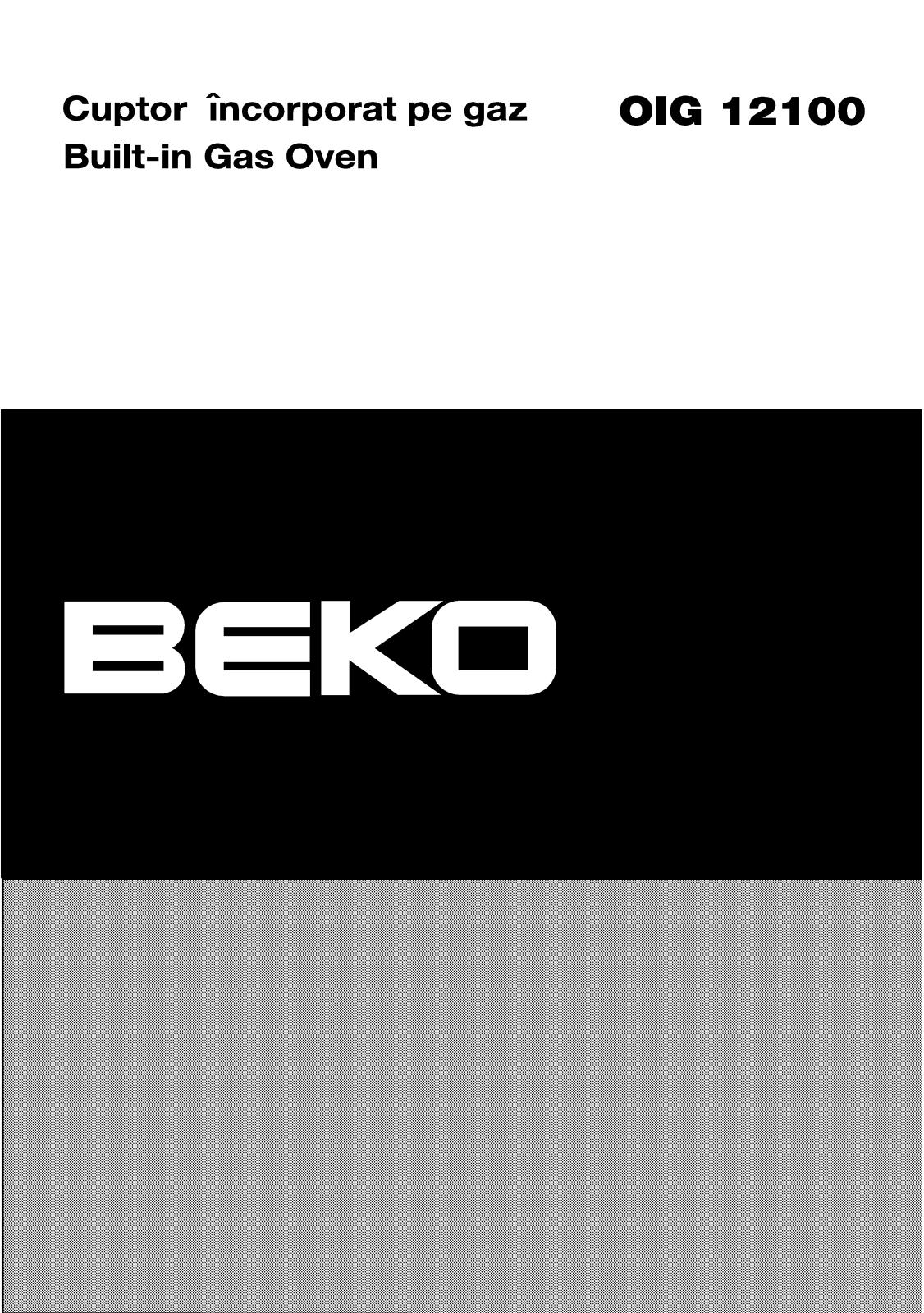 Beko OIG12100 User manual