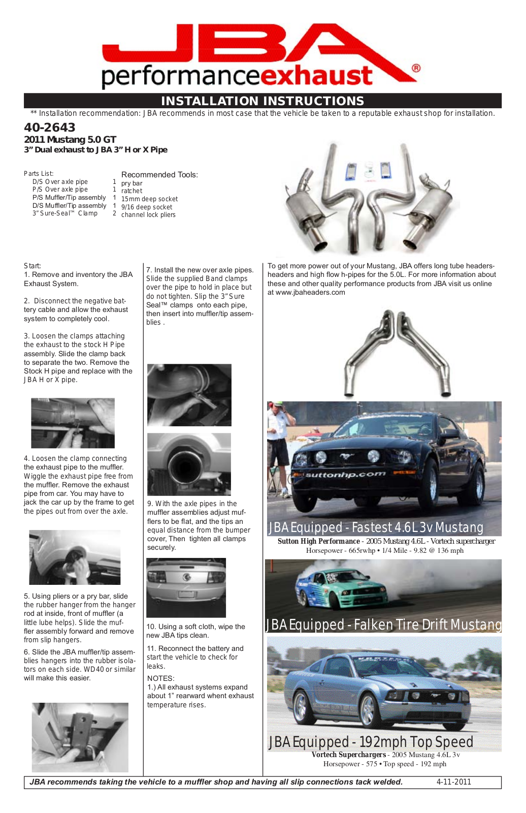 PerTronix 40-2643 User Manual