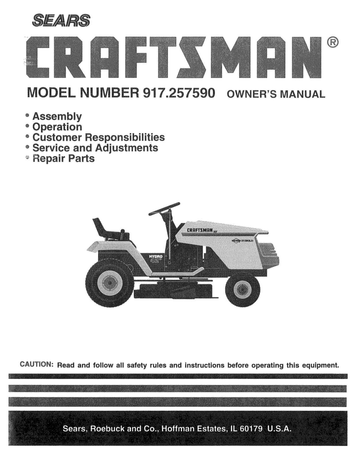 Sears 917.25759 User Manual - ManualMachine.com