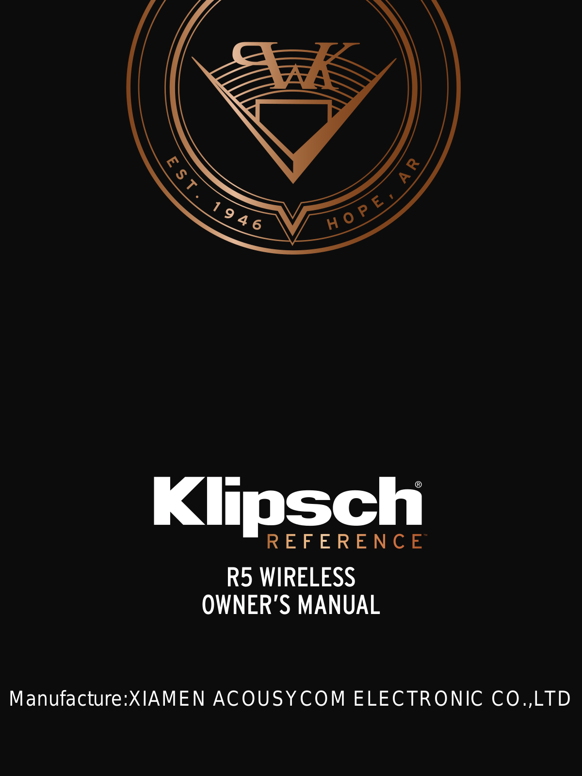 Klipsch R5IEW User Manual