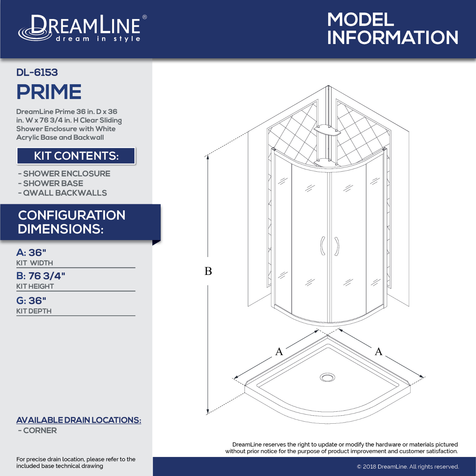 DreamLine DLN10097 Specifications - ManualMachine.com
