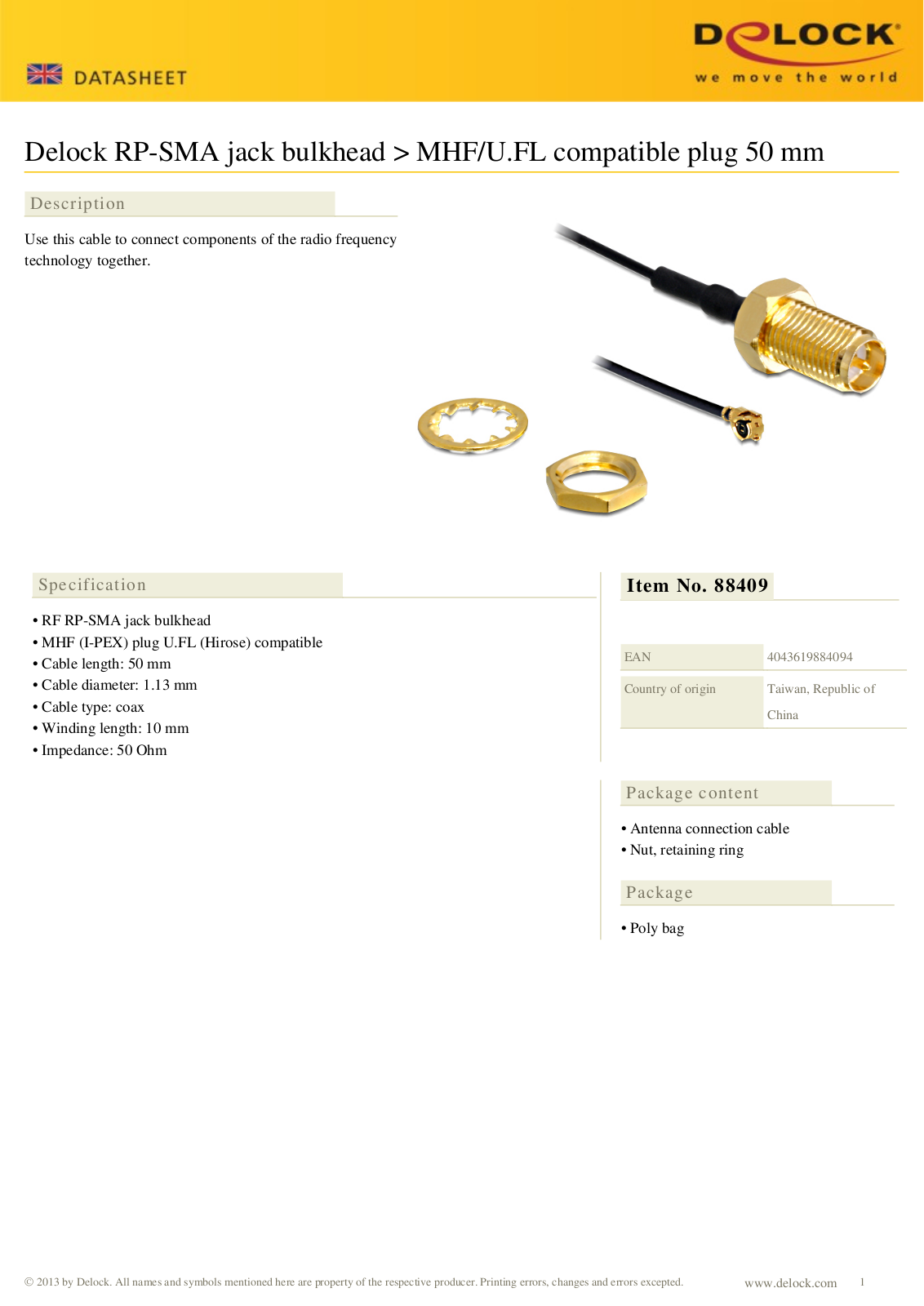 DeLOCK 88409 User Manual