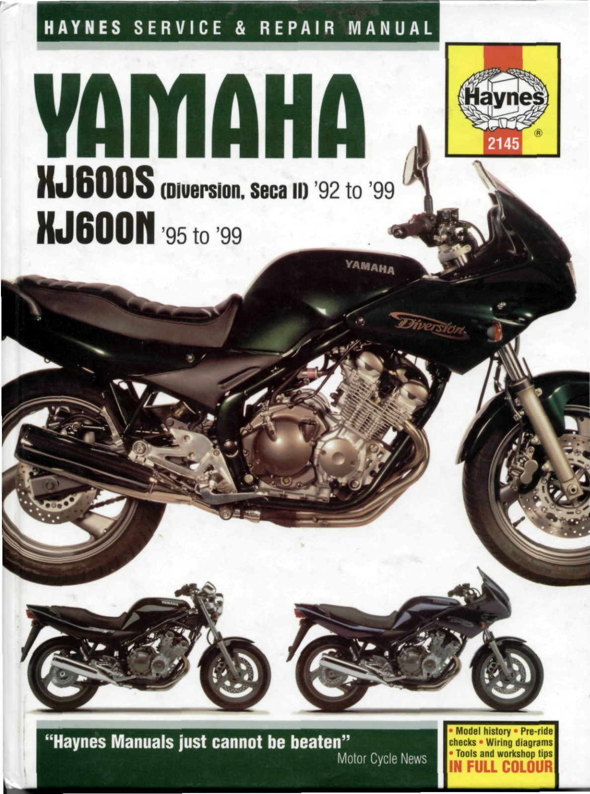 Yamaha XJ600S 92-99, XJ600N 95-99 Service Manual