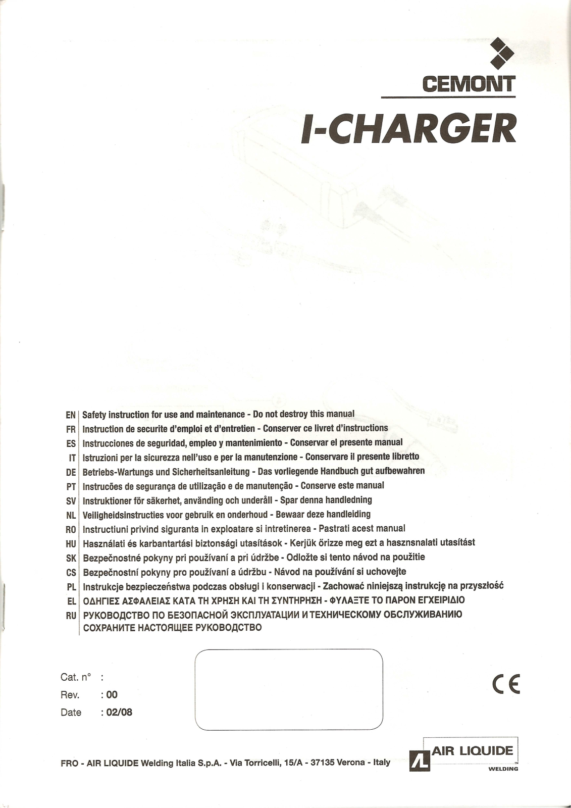 Cemont I-CHARGER User Manual