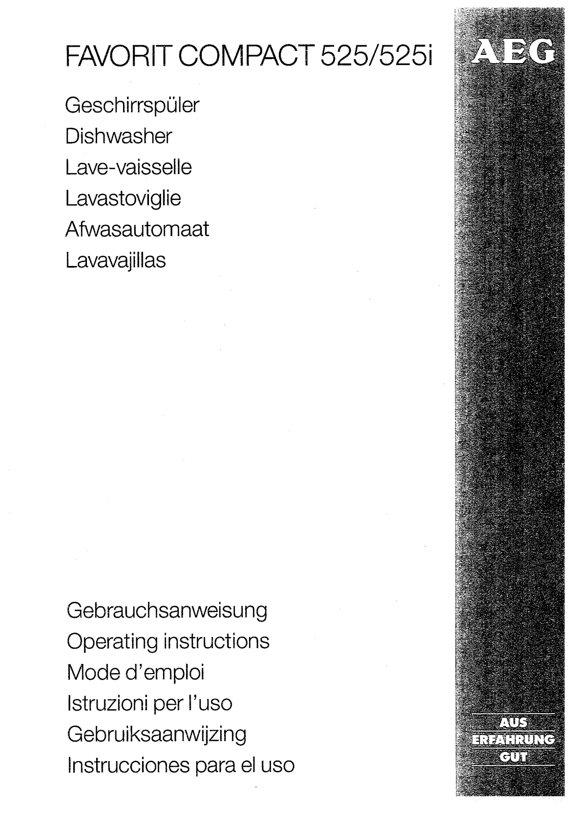 AEG-Electrolux FAVCOMP525IB, FAVCOMP525WJP, FAVCOMP525IS GB, FAVCOMP525IM GB, FAVCOMP525IS-10 User Manual