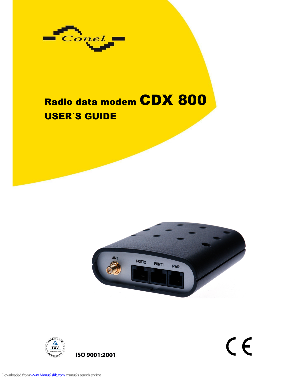 Conel CDX 800 User Manual - ManualMachine.com