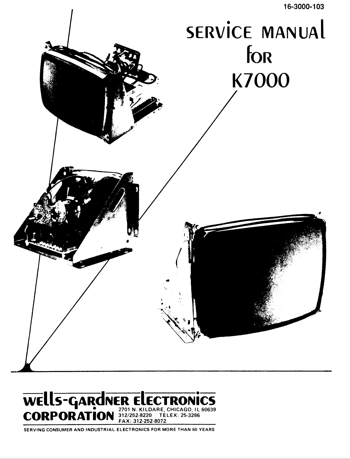 Wells-Gardner K7000 User Guide